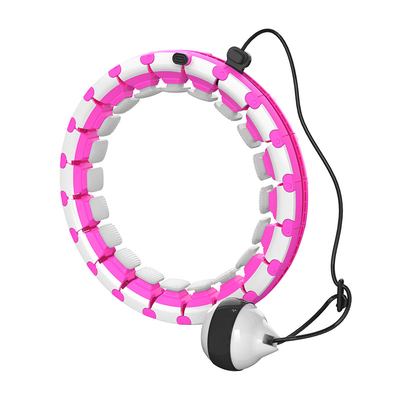 Aro de Smart Hula da perda de peso do ABS do silicone, 24 aros tornadas mais pesadas nós de Hula