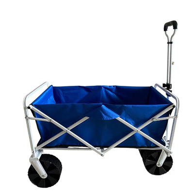 Processo de pintura coberto carro de dobramento de aço do pulverizador do vagão da roda quatro universal