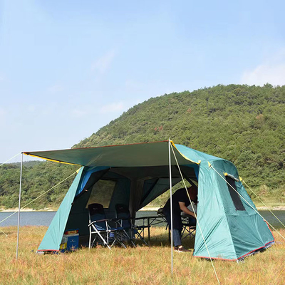 A barraca impermeável 360*360*220cm do esporte 210D exterior automáticos estala acima a família da barraca