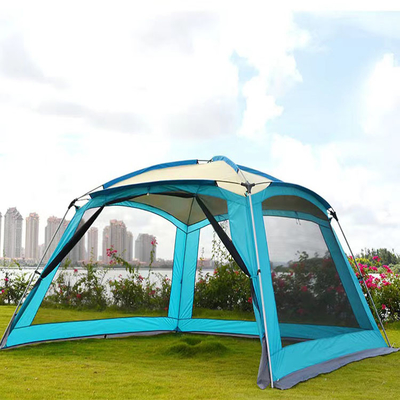 Dossel 100% de acampamento impermeável do poliéster 210D W/P 2000mm 4 barraca de 6 pessoas