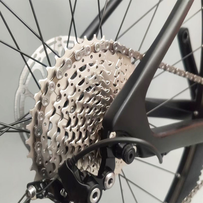 Suspensão completa da bicicleta da estrada da fibra do carbono do Oem com o freio de disco do quadro