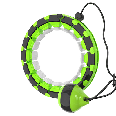 Aro de Smart Hula da perda de peso do ABS do silicone, 24 aros tornadas mais pesadas nós de Hula