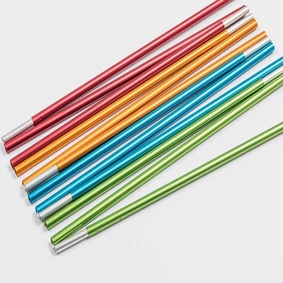 barraca ajustável Polos de 1600x19mm, 6061/7075 de polo telescópico de alumínio da barraca