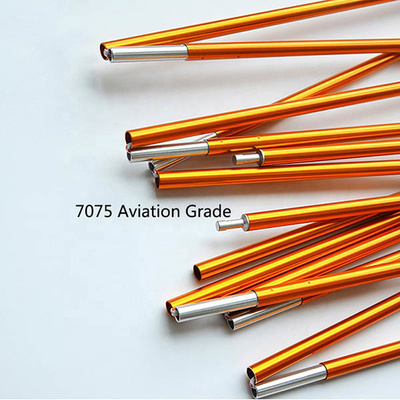 barraca ajustável Polos de 1600x19mm, 6061/7075 de polo telescópico de alumínio da barraca