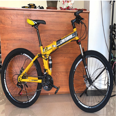 Do aço carbono dobrável da bicicleta da montanha dos adultos 120kg ajustes da velocidade vários