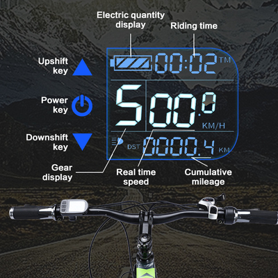 bicicleta elétrica da bateria de lítio 40km/H, 26 bicicleta elétrica da velocidade da polegada 21