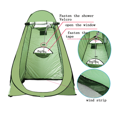 Tipo de apoio reto barraca em mudança de acampamento 1.9m do chuveiro