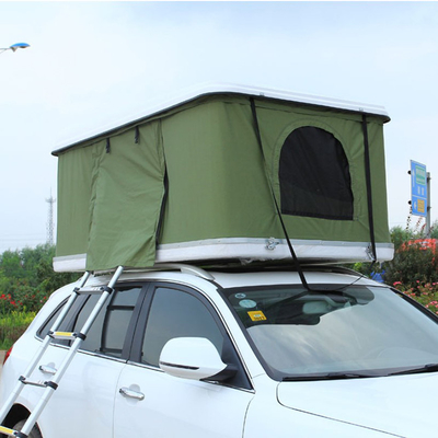 Barraca portátil do esporte exterior da dupla camada, 2-4 pessoa duramente Shell Rooftop Tent