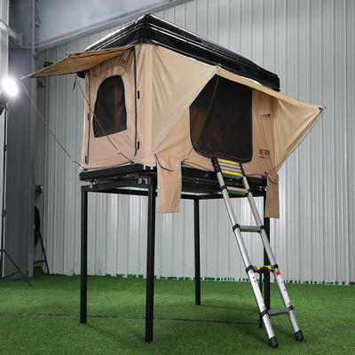 O tipo de apoio reto plutônio duro exterior de Shell Car Roof Tent revestiu