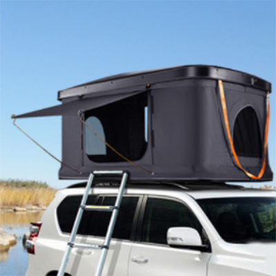 Barraca de acampamento do telhado da dupla camada para o carro, 2-3/3-4 pessoa duramente Shell Roof Top Tent