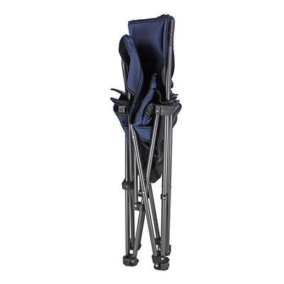 cadeira ajustada portátil e Stowable da tela 600D do quadro da praia do metal da pesca com Carry Bag