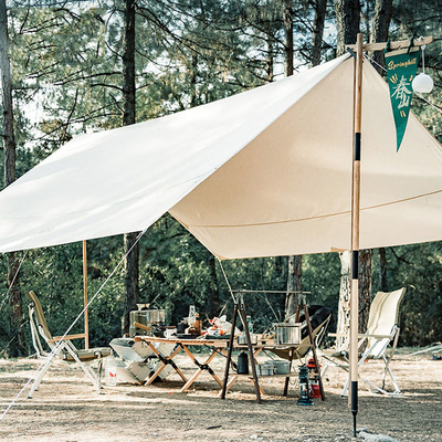 Estale a barraca de abrigo acima de acampamento de Sun da praia da tubulação do ferro do poliéster do toldo 210T de Sun