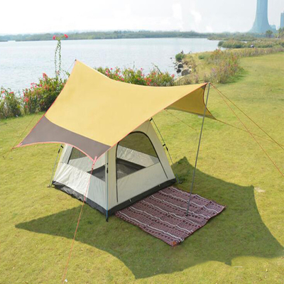 Plutônio do toldo de Sun da barraca do esporte exterior da praia da tubulação do ferro o auto revestiu anti uv