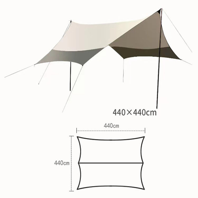Uv Upf40 Windproof de acampamento do toldo de Sun do abrigo de Sun da praia da família anti