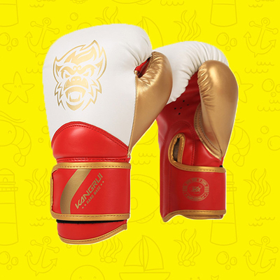 Luvas de couro profissionais do plutônio EVA Topten Custom Printed Boxing respiráveis